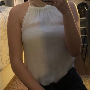 White Halter Top